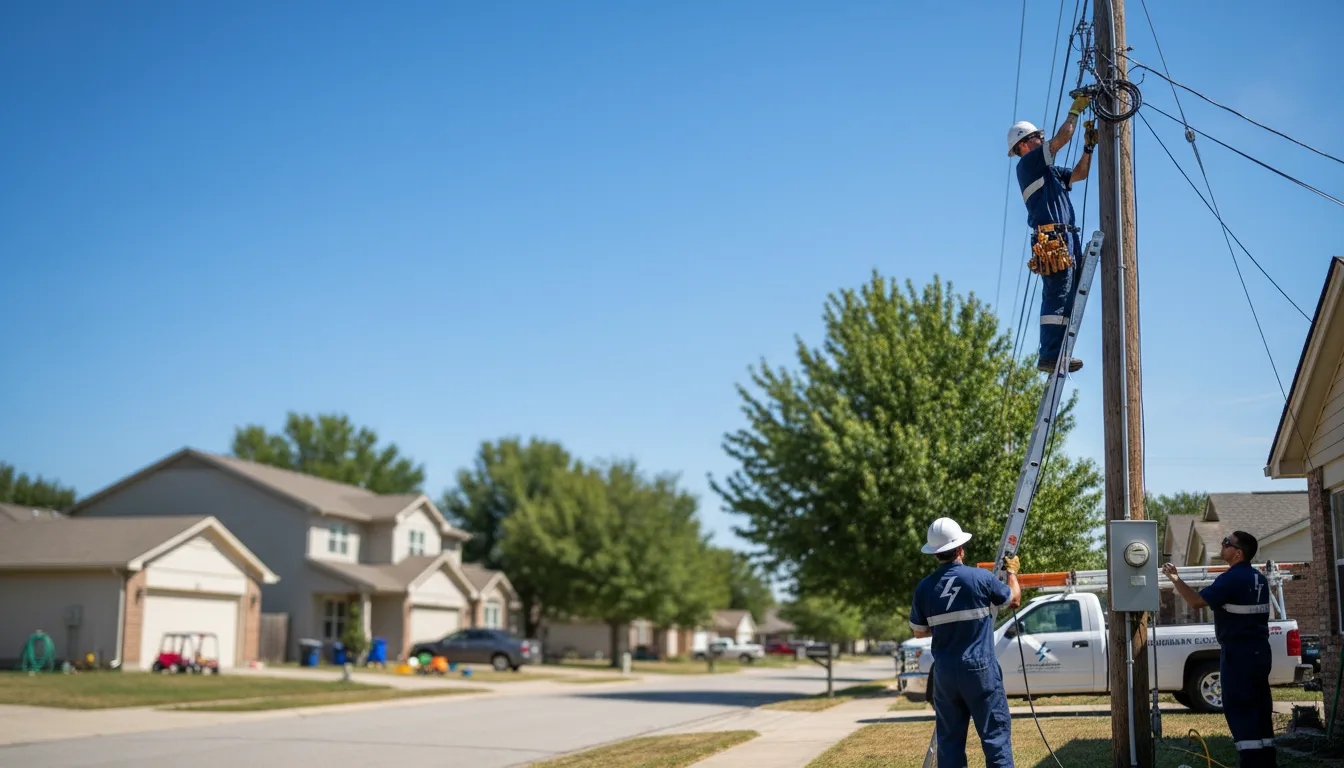 Residential electrician providing installation services in Hillsboro, AL